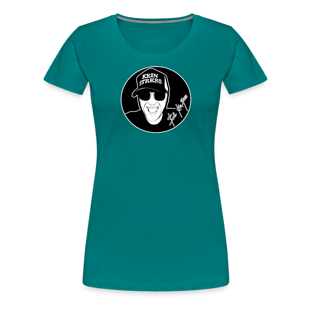 Boscho Kein Stress ® Frauen Premium T-Shirt - Divablau