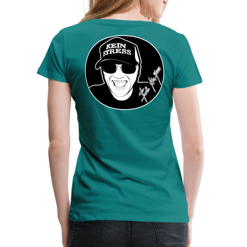 Boscho Kein Stress ® Frauen Premium T-Shirt - Divablau