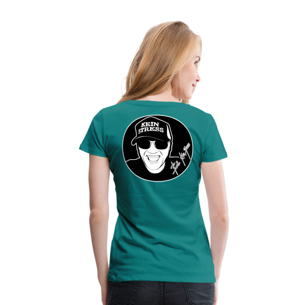 Boscho Kein Stress ® Frauen Premium T-Shirt - Divablau
