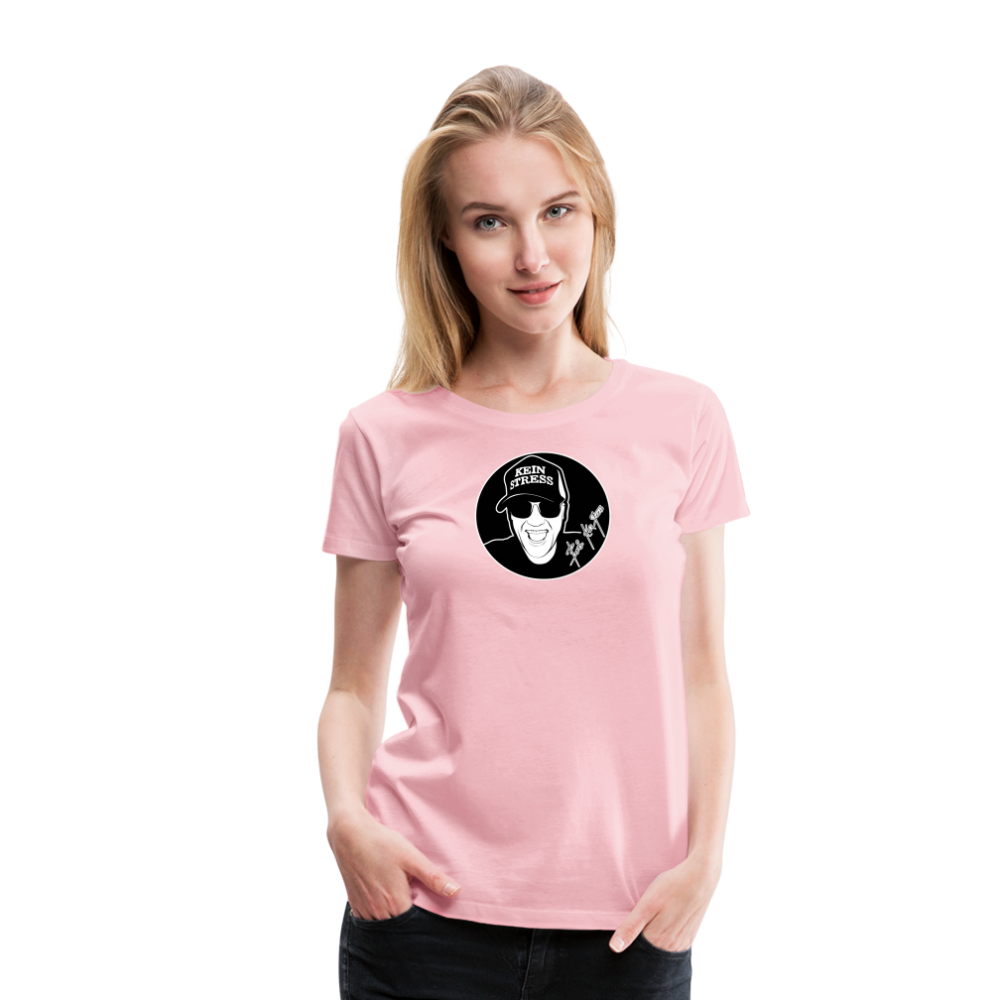 Boscho Kein Stress ® Frauen Premium T-Shirt - Hellrosa