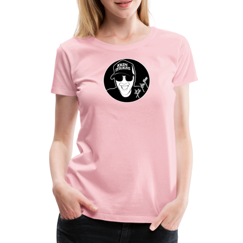 Boscho Kein Stress ® Frauen Premium T-Shirt - Hellrosa