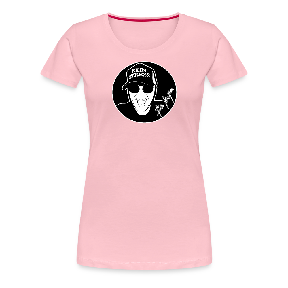 Boscho Kein Stress ® Frauen Premium T-Shirt - Hellrosa
