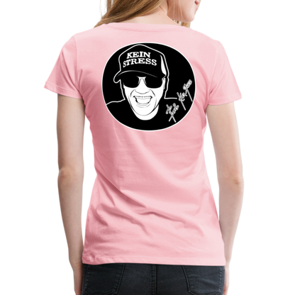 Boscho Kein Stress ® Frauen Premium T-Shirt - Hellrosa