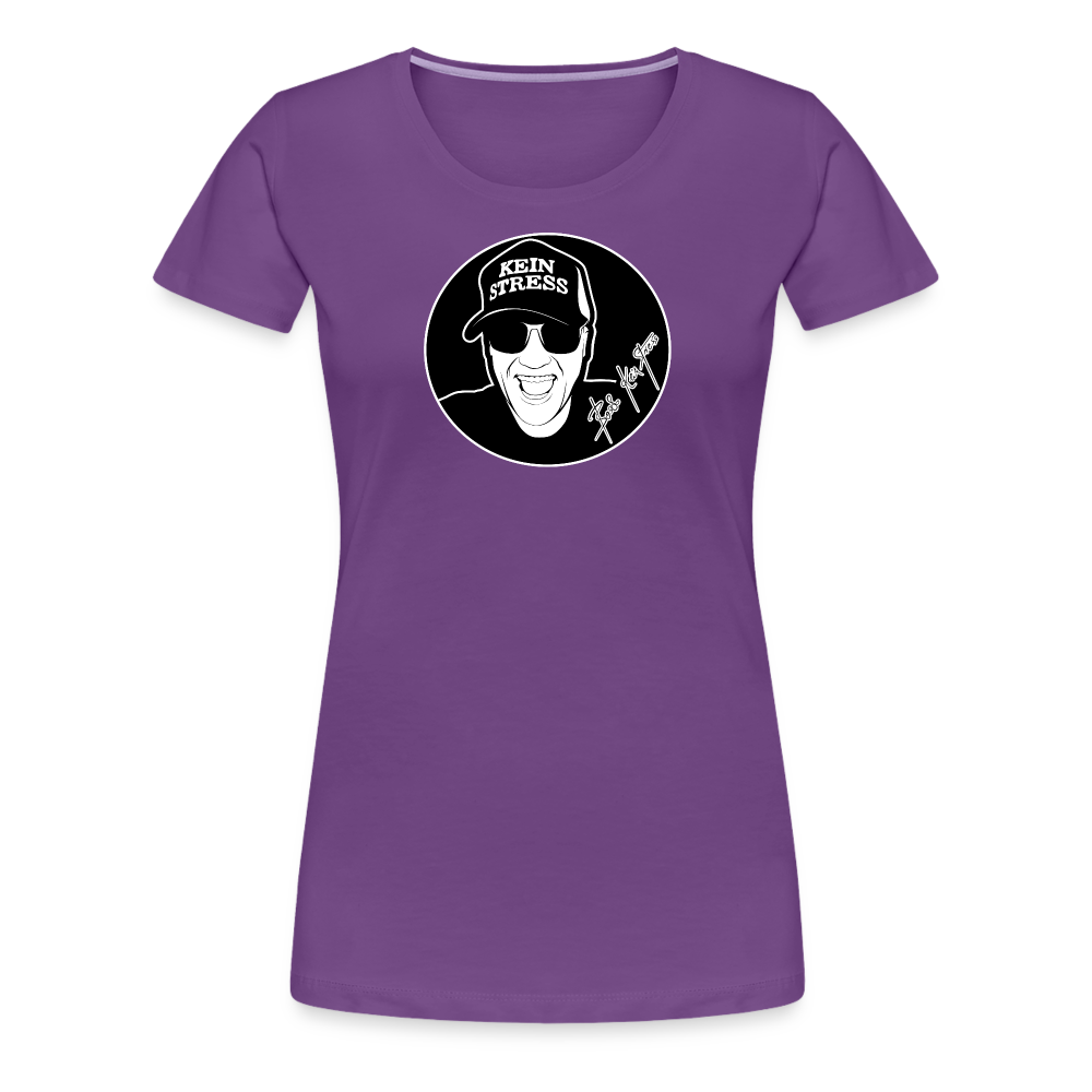 Boscho Kein Stress ® Frauen Premium T-Shirt - Lila