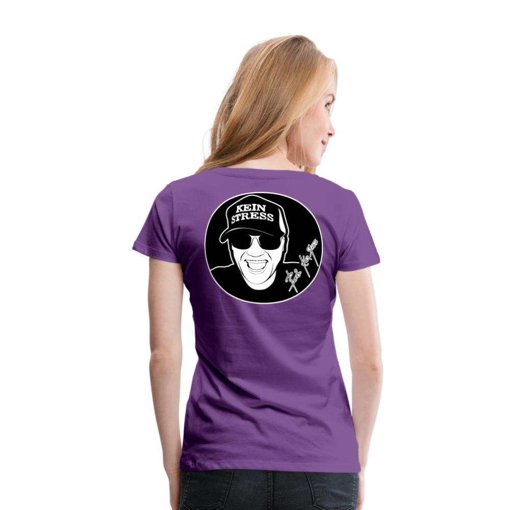 Boscho Kein Stress ® Frauen Premium T-Shirt - Lila