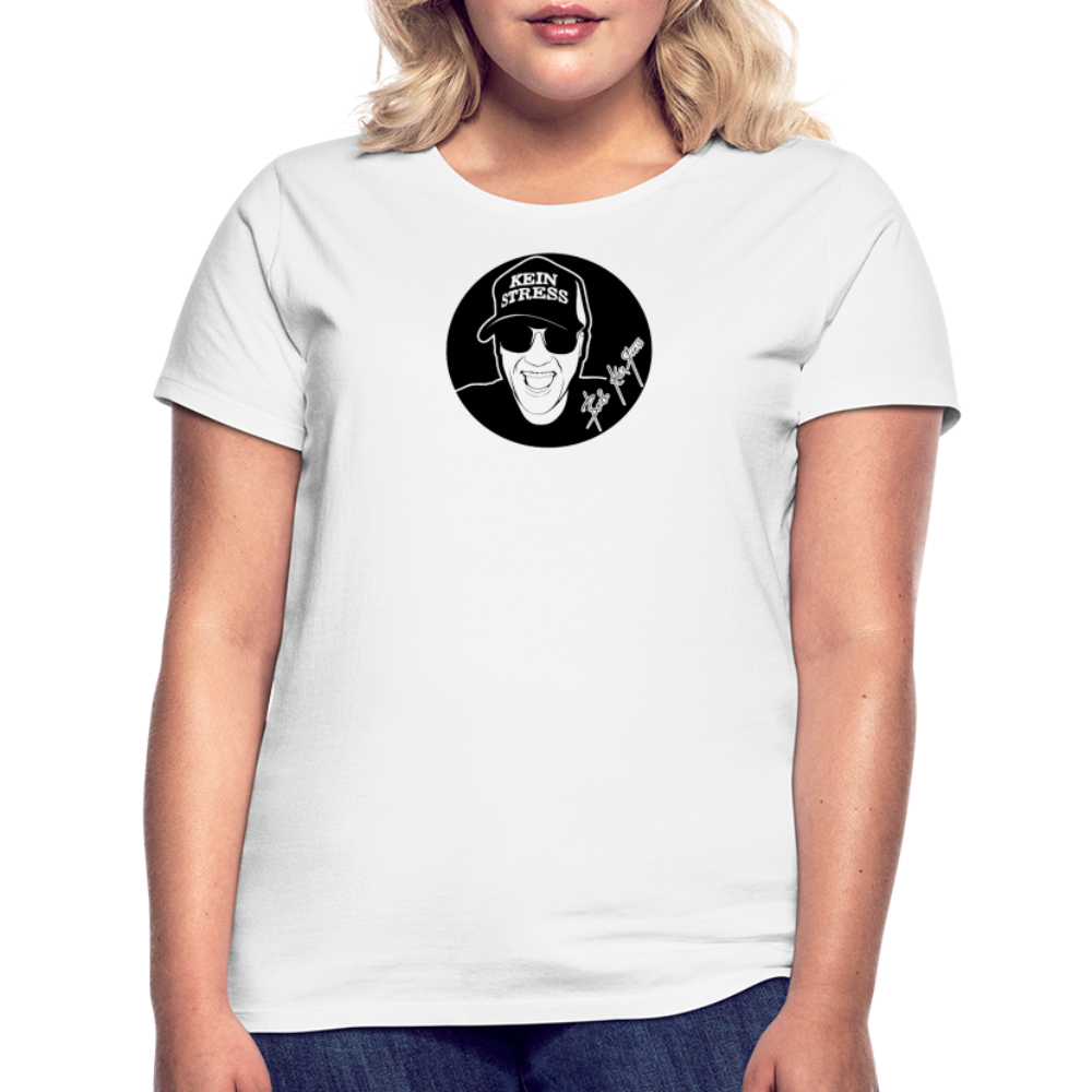 Boscho Kein Stress ® Frauen T-Shirt - weiß