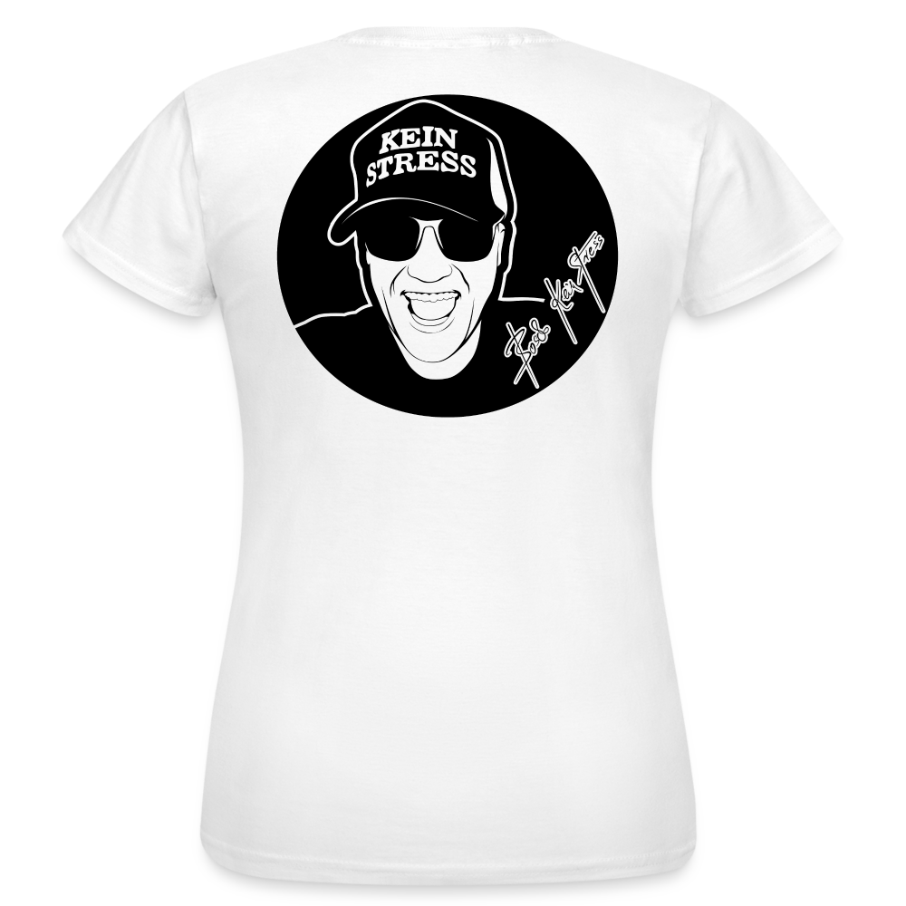 Boscho Kein Stress ® Frauen T-Shirt - weiß
