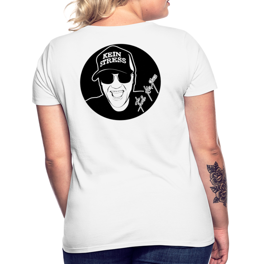 Boscho Kein Stress ® Frauen T-Shirt - weiß