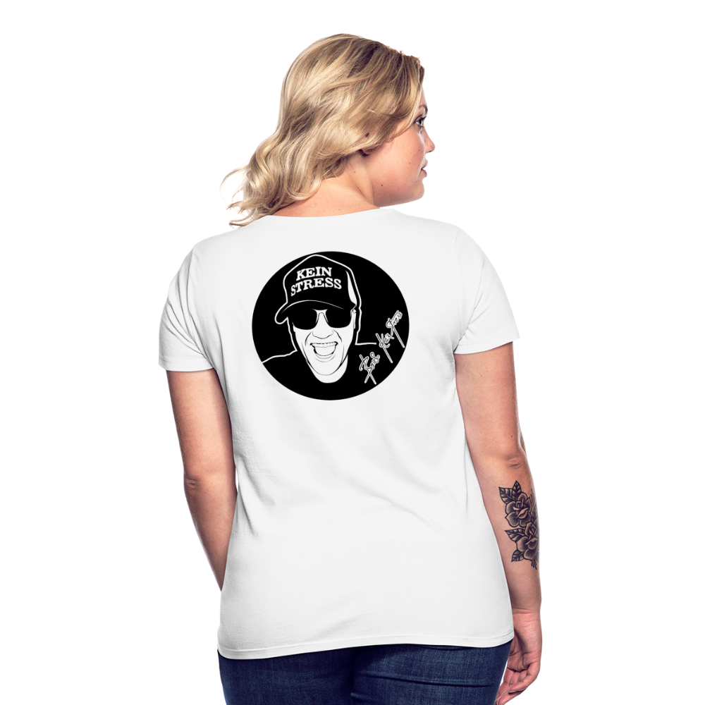 Boscho Kein Stress ® Frauen T-Shirt - weiß