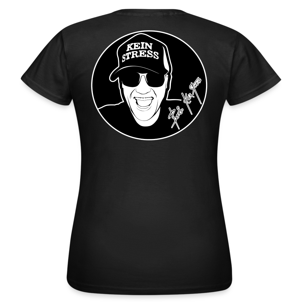 Boscho Kein Stress ® Frauen T-Shirt - Schwarz