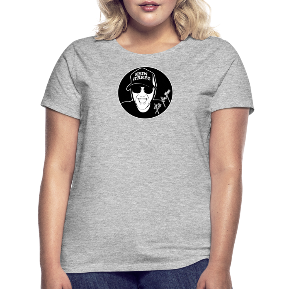 Boscho Kein Stress ® Frauen T-Shirt - Grau meliert