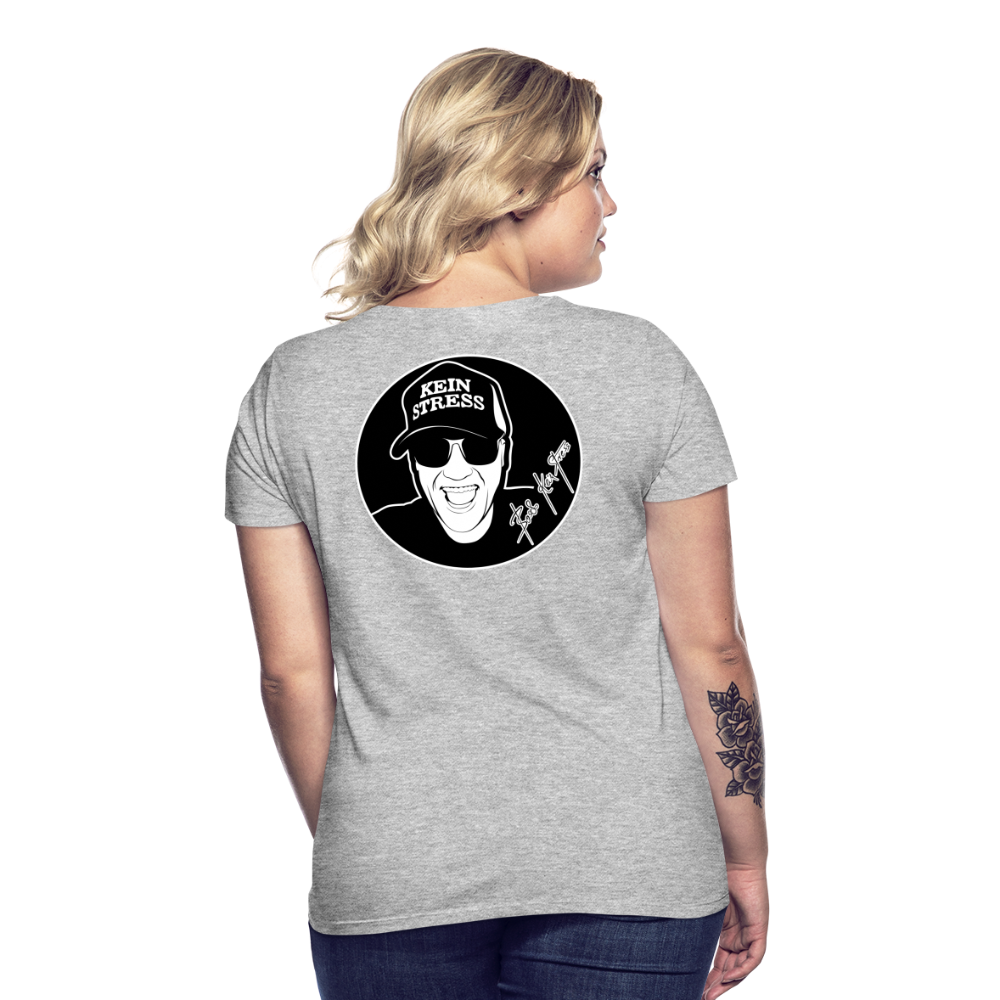 Boscho Kein Stress ® Frauen T-Shirt - Grau meliert