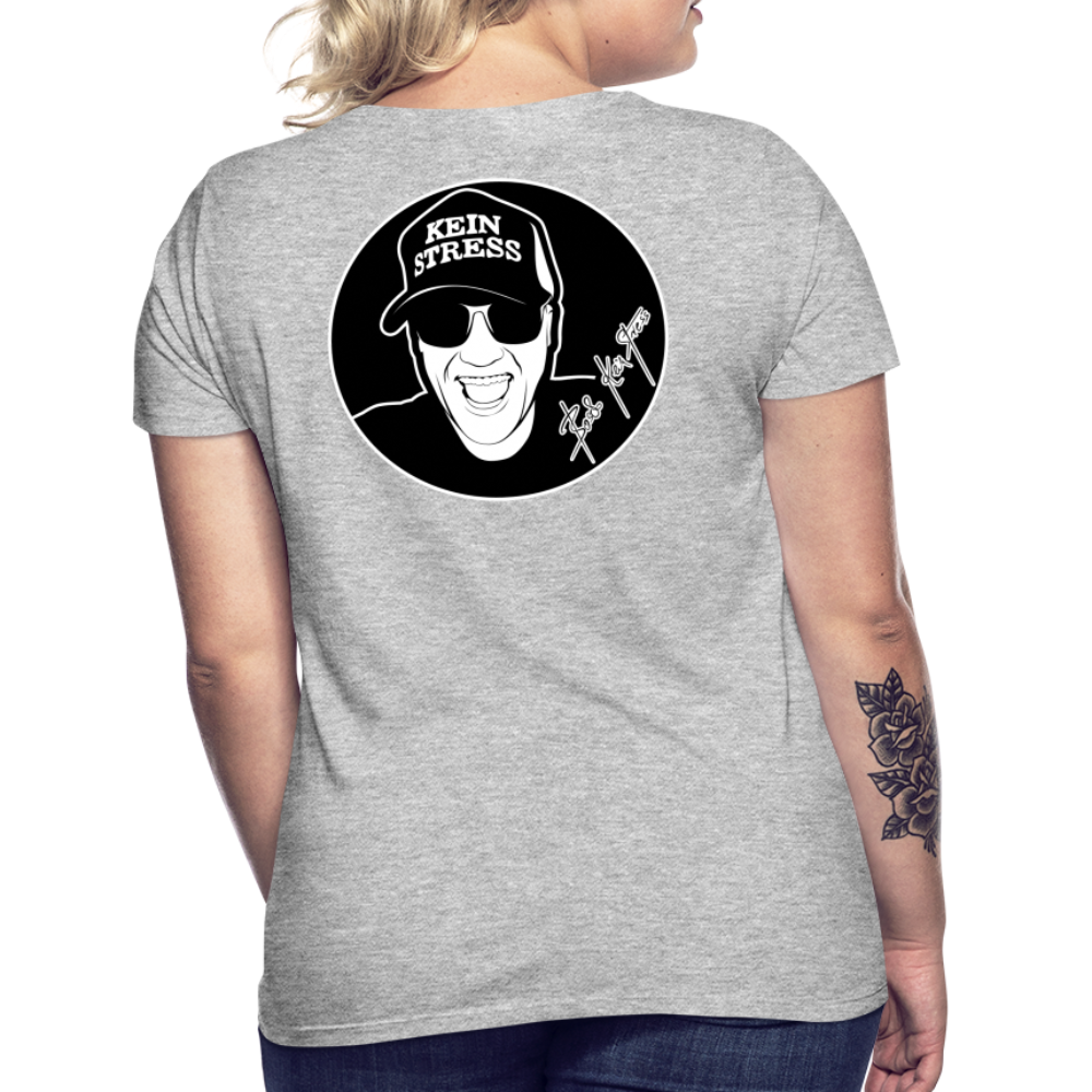 Boscho Kein Stress ® Frauen T-Shirt - Grau meliert