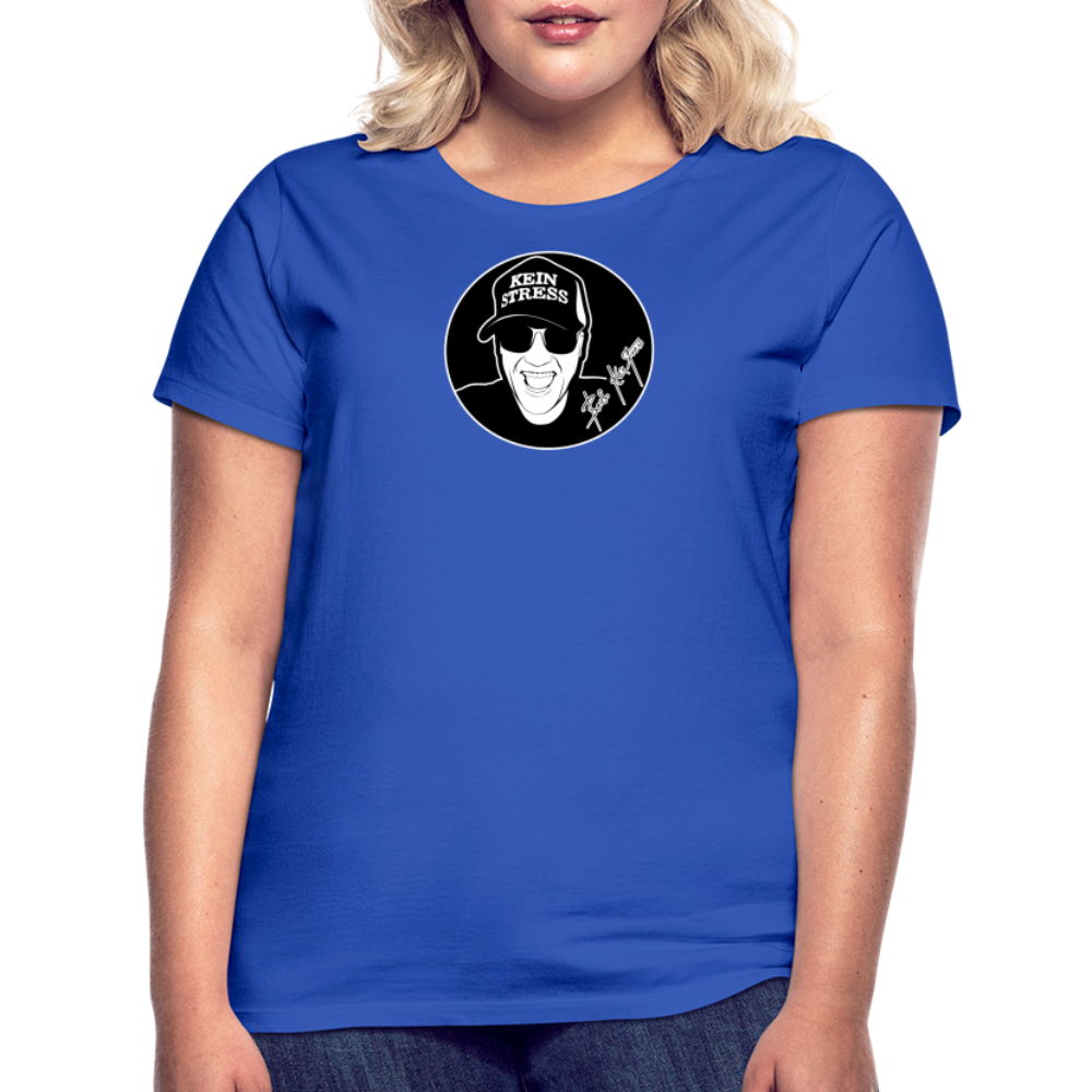 Boscho Kein Stress ® Frauen T-Shirt - Royalblau