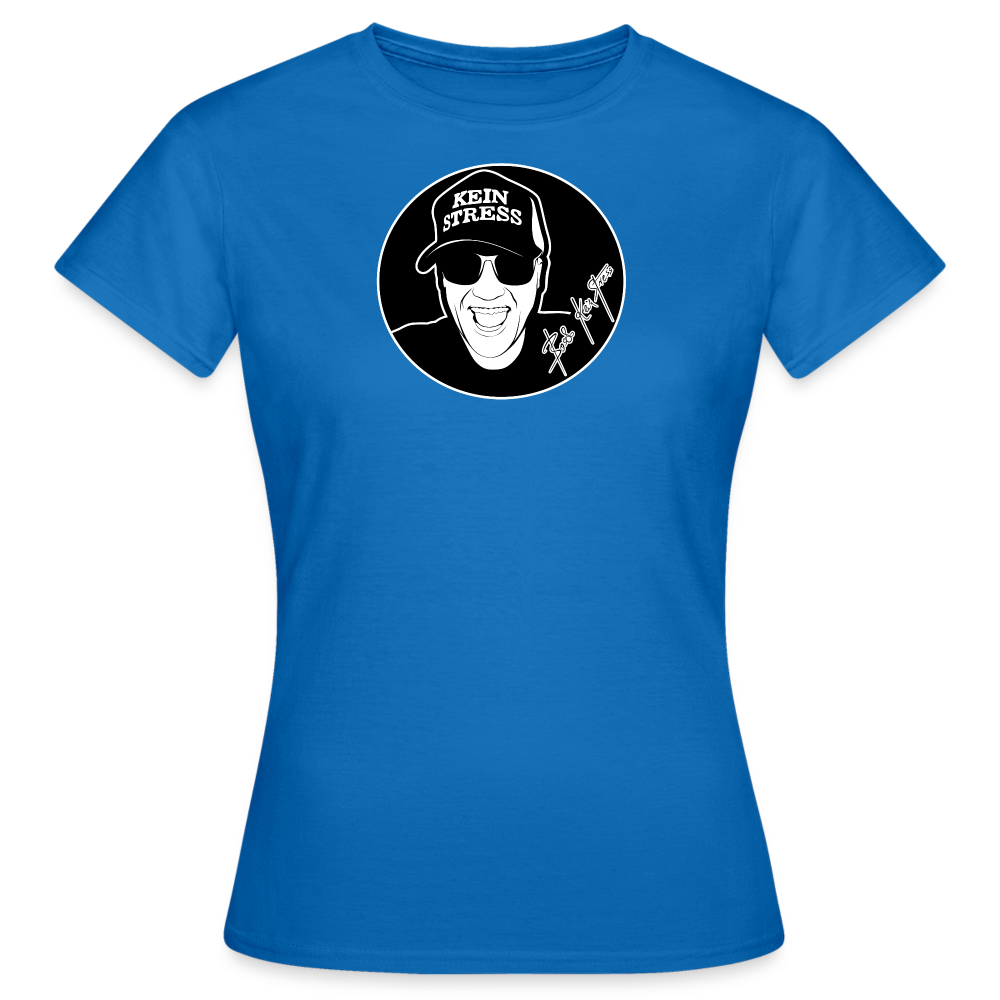 Boscho Kein Stress ® Frauen T-Shirt - Royalblau