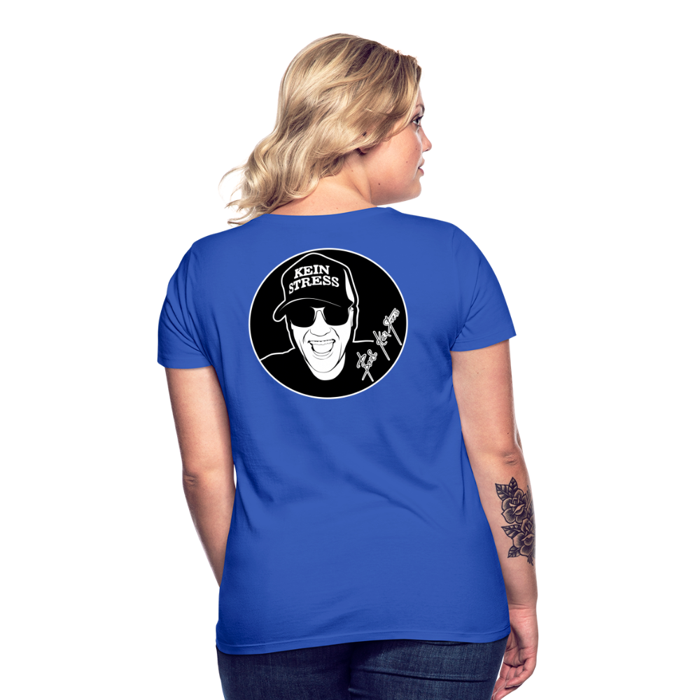 Boscho Kein Stress ® Frauen T-Shirt - Royalblau