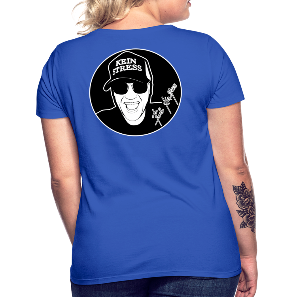 Boscho Kein Stress ® Frauen T-Shirt - Royalblau
