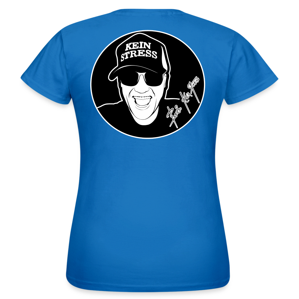 Boscho Kein Stress ® Frauen T-Shirt - Royalblau