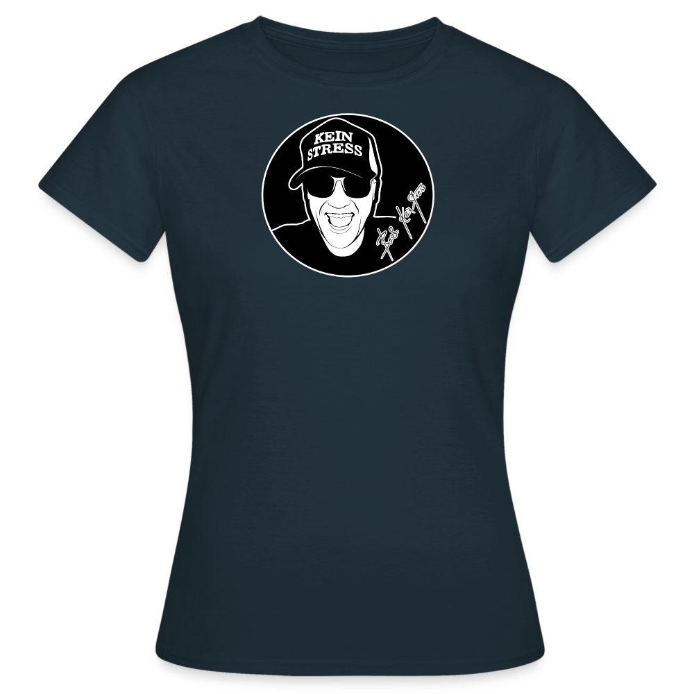 Boscho Kein Stress ® Frauen T-Shirt - Navy