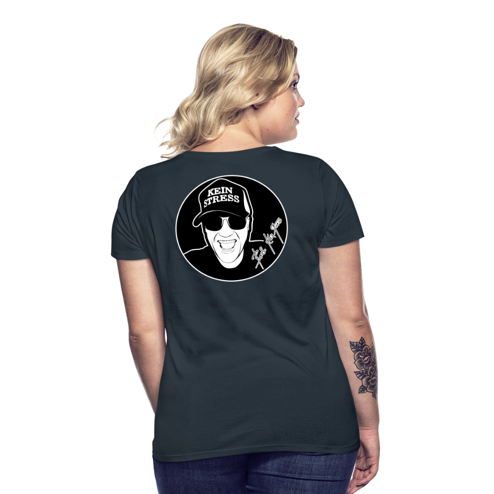 Boscho Kein Stress ® Frauen T-Shirt - Navy