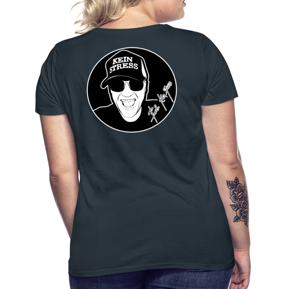 Boscho Kein Stress ® Frauen T-Shirt - Navy