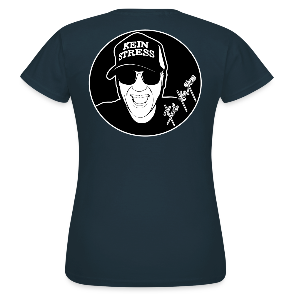 Boscho Kein Stress ® Frauen T-Shirt - Navy