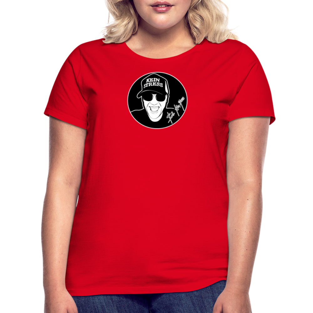 Boscho Kein Stress ® Frauen T-Shirt - Rot