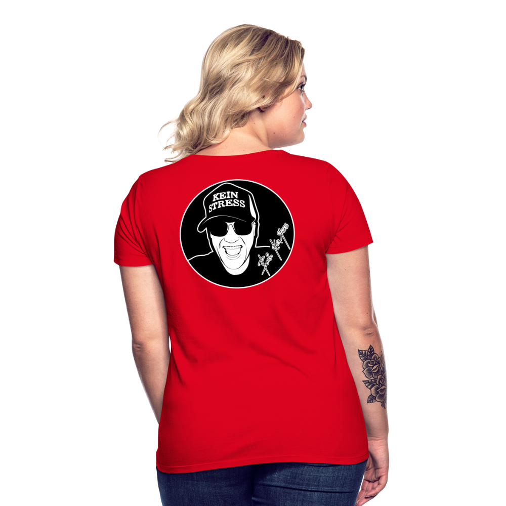 Boscho Kein Stress ® Frauen T-Shirt - Rot