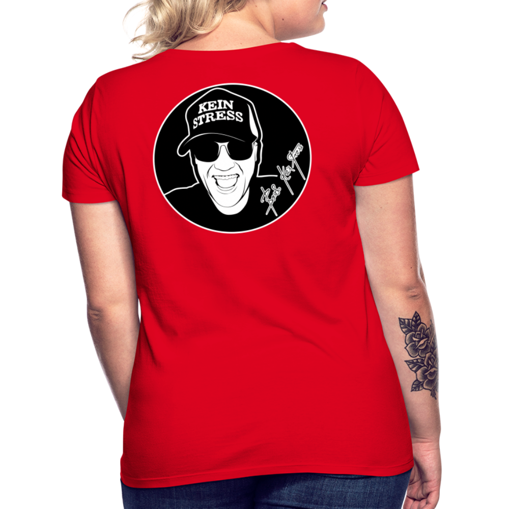 Boscho Kein Stress ® Frauen T-Shirt - Rot