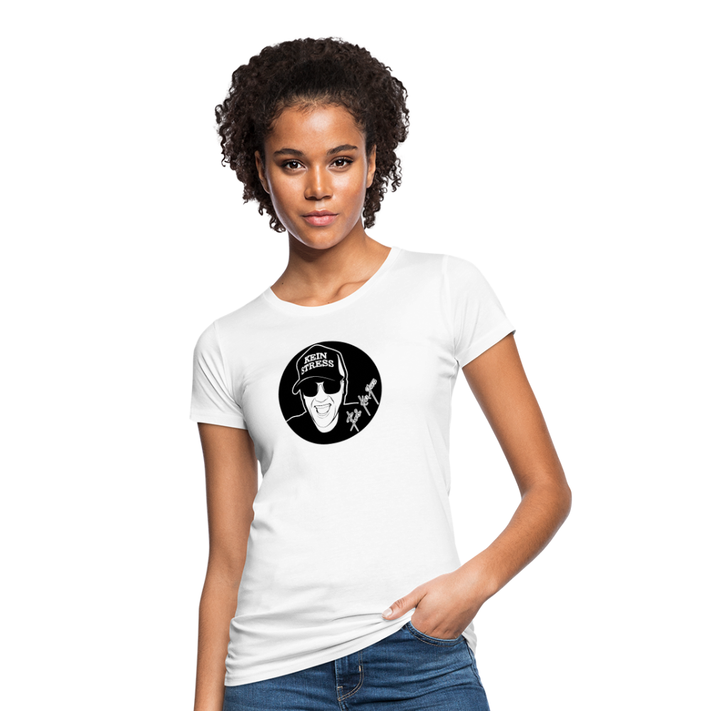 Boscho Kein Stress ® Frauen Bio-T-Shirt - weiß