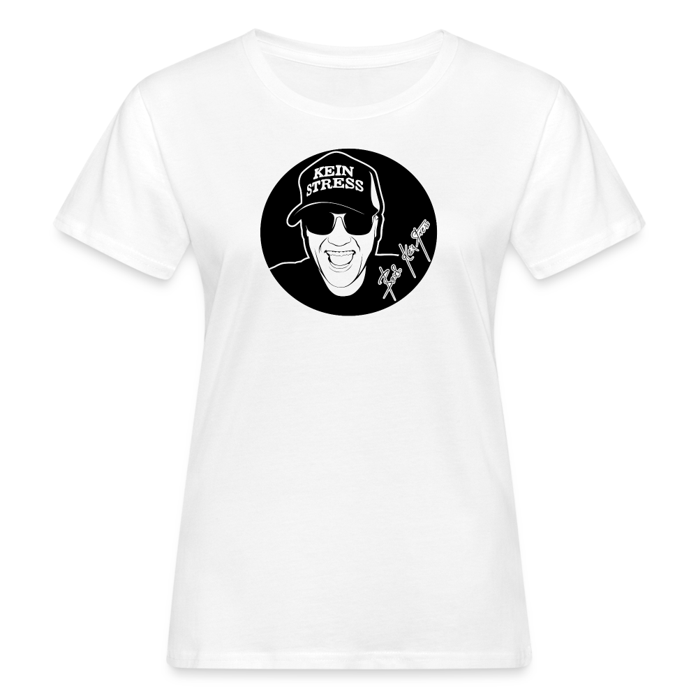 Boscho Kein Stress ® Frauen Bio-T-Shirt - weiß