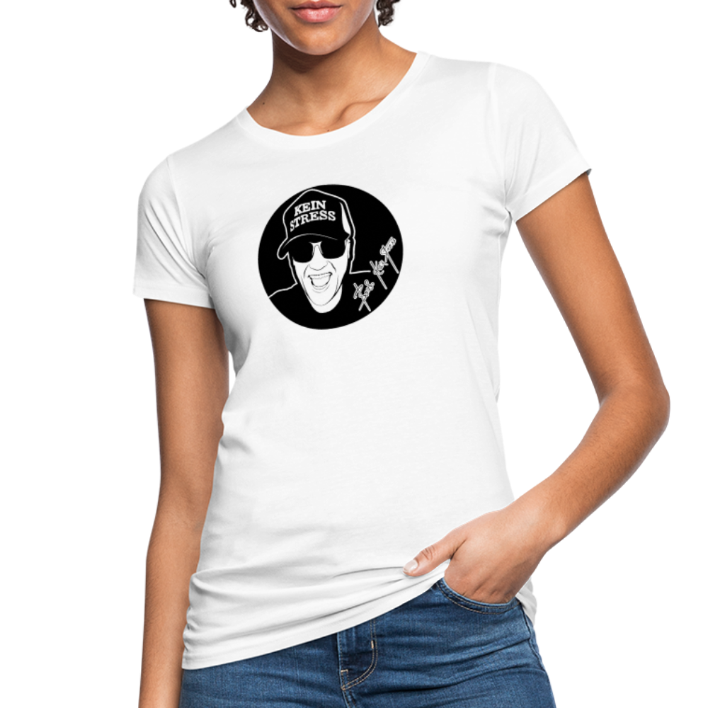 Boscho Kein Stress ® Frauen Bio-T-Shirt - weiß