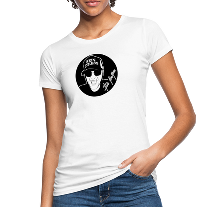 Boscho Kein Stress ® Frauen Bio-T-Shirt - weiß