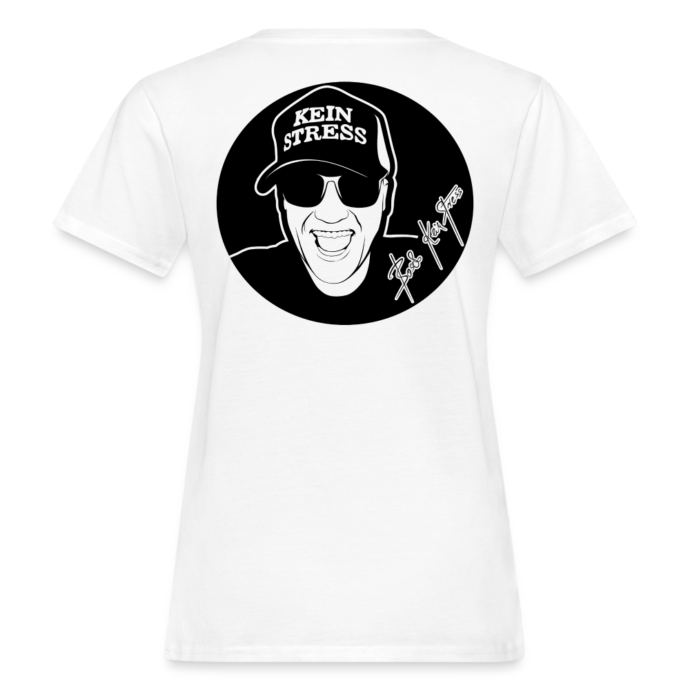 Boscho Kein Stress ® Frauen Bio-T-Shirt - weiß
