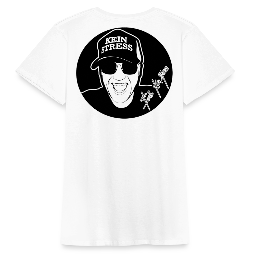 Boscho Kein Stress ® Frauen Bio-T-Shirt - weiß