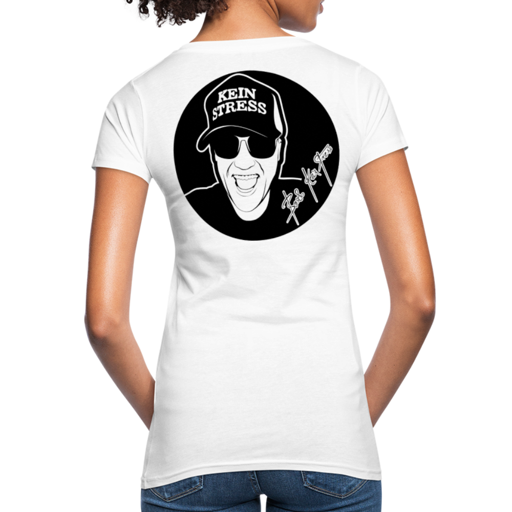 Boscho Kein Stress ® Frauen Bio-T-Shirt - weiß