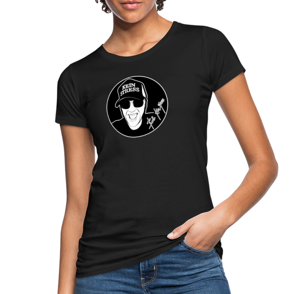 Boscho Kein Stress ® Frauen Bio-T-Shirt - Schwarz