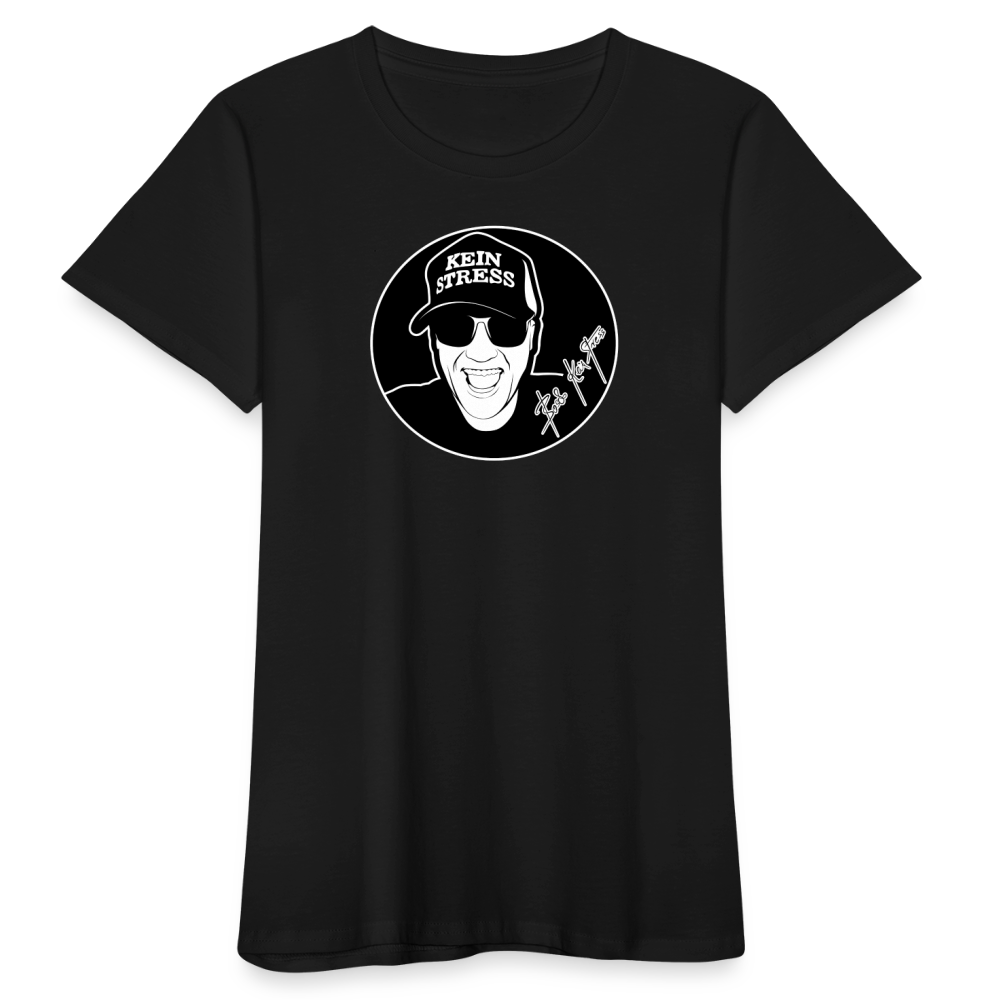 Boscho Kein Stress ® Frauen Bio-T-Shirt - Schwarz