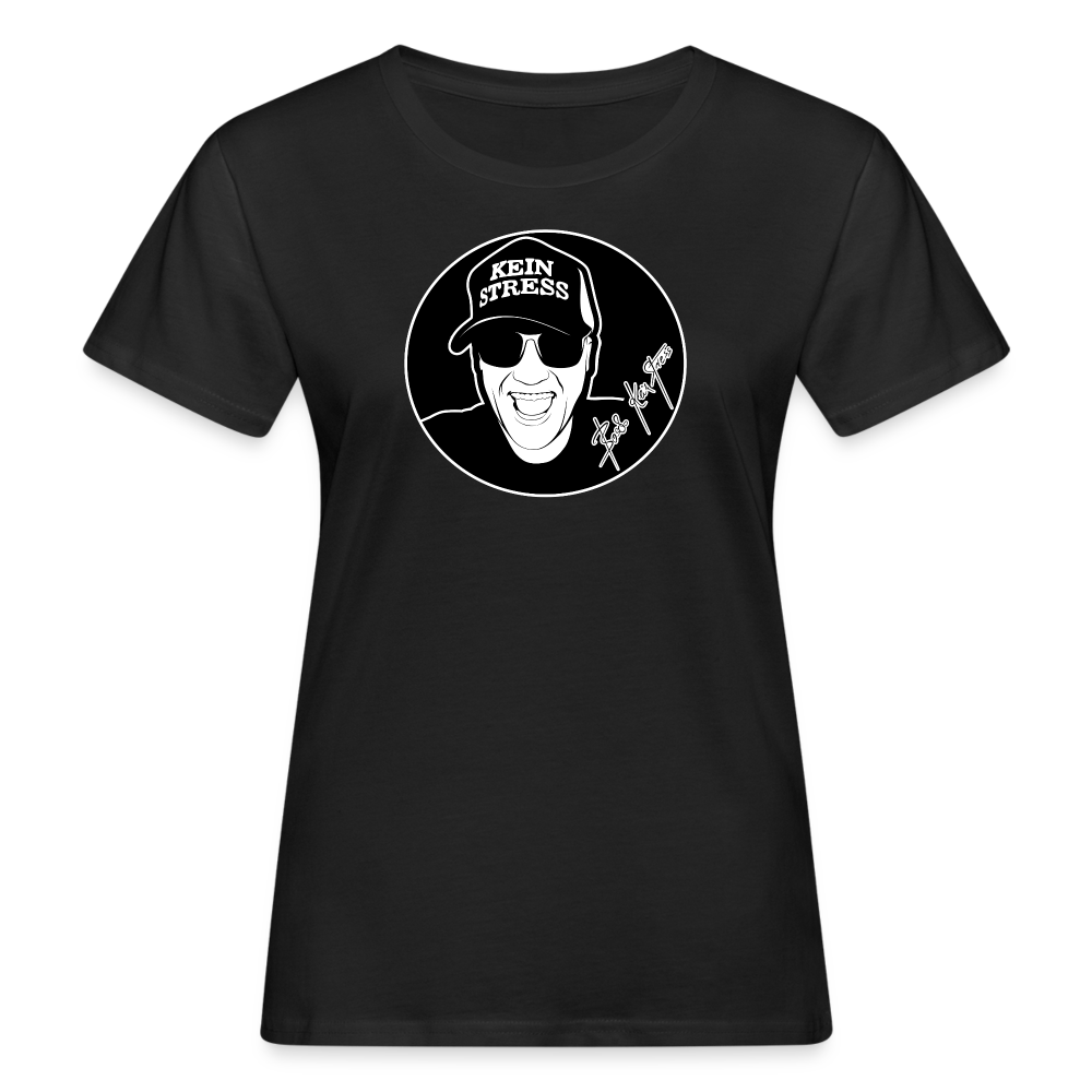 Boscho Kein Stress ® Frauen Bio-T-Shirt - Schwarz