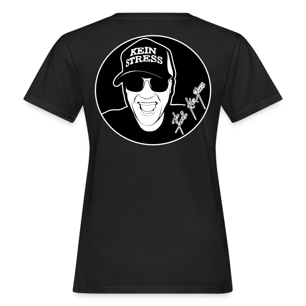 Boscho Kein Stress ® Frauen Bio-T-Shirt - Schwarz