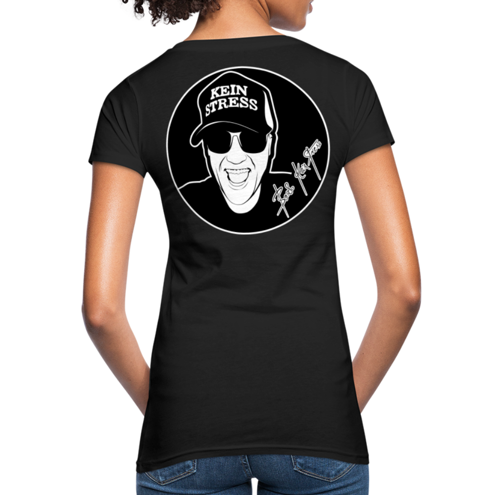 Boscho Kein Stress ® Frauen Bio-T-Shirt - Schwarz