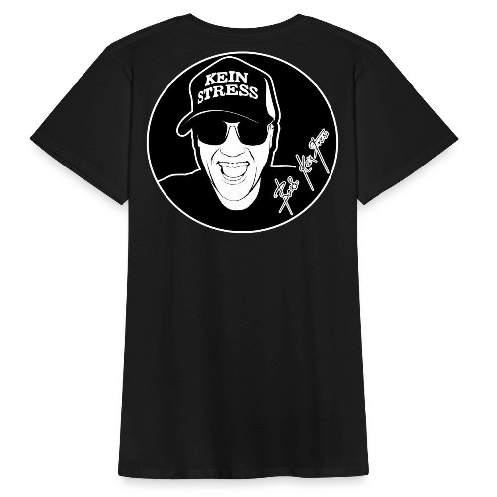 Boscho Kein Stress ® Frauen Bio-T-Shirt - Schwarz