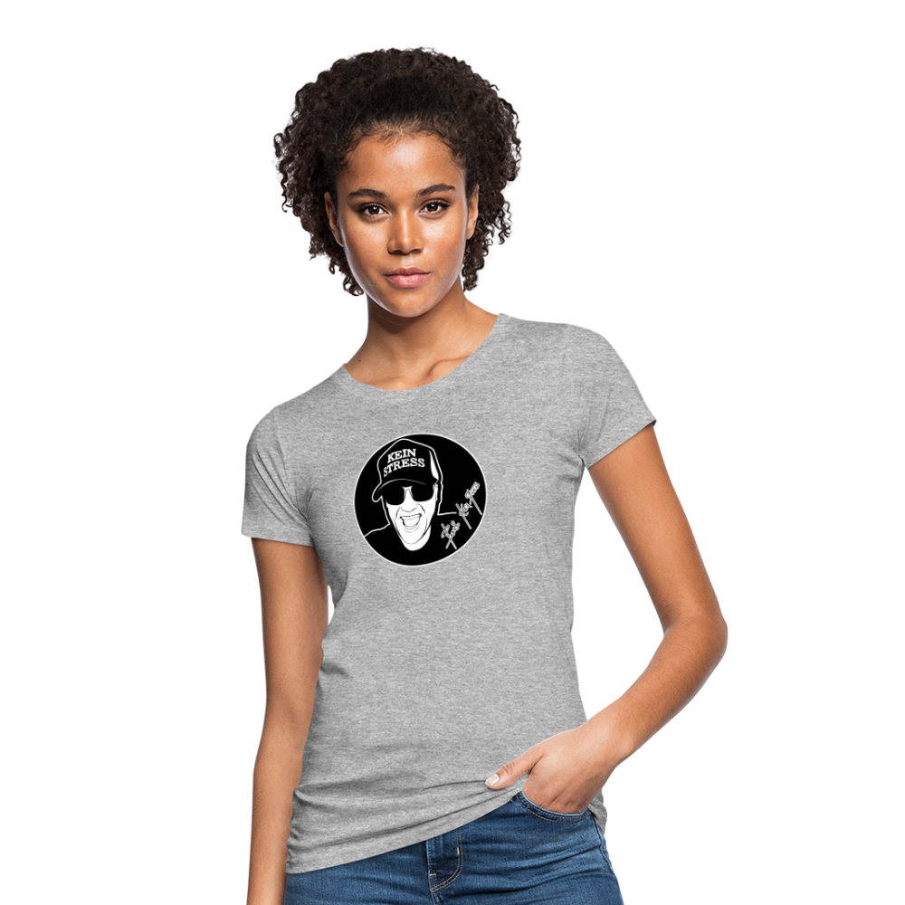 Boscho Kein Stress ® Frauen Bio-T-Shirt - Grau meliert