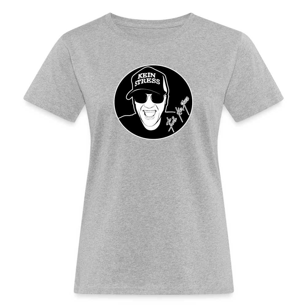 Boscho Kein Stress ® Frauen Bio-T-Shirt - Grau meliert