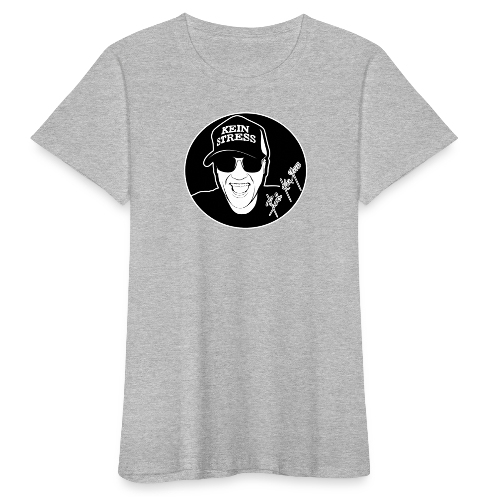 Boscho Kein Stress ® Frauen Bio-T-Shirt - Grau meliert