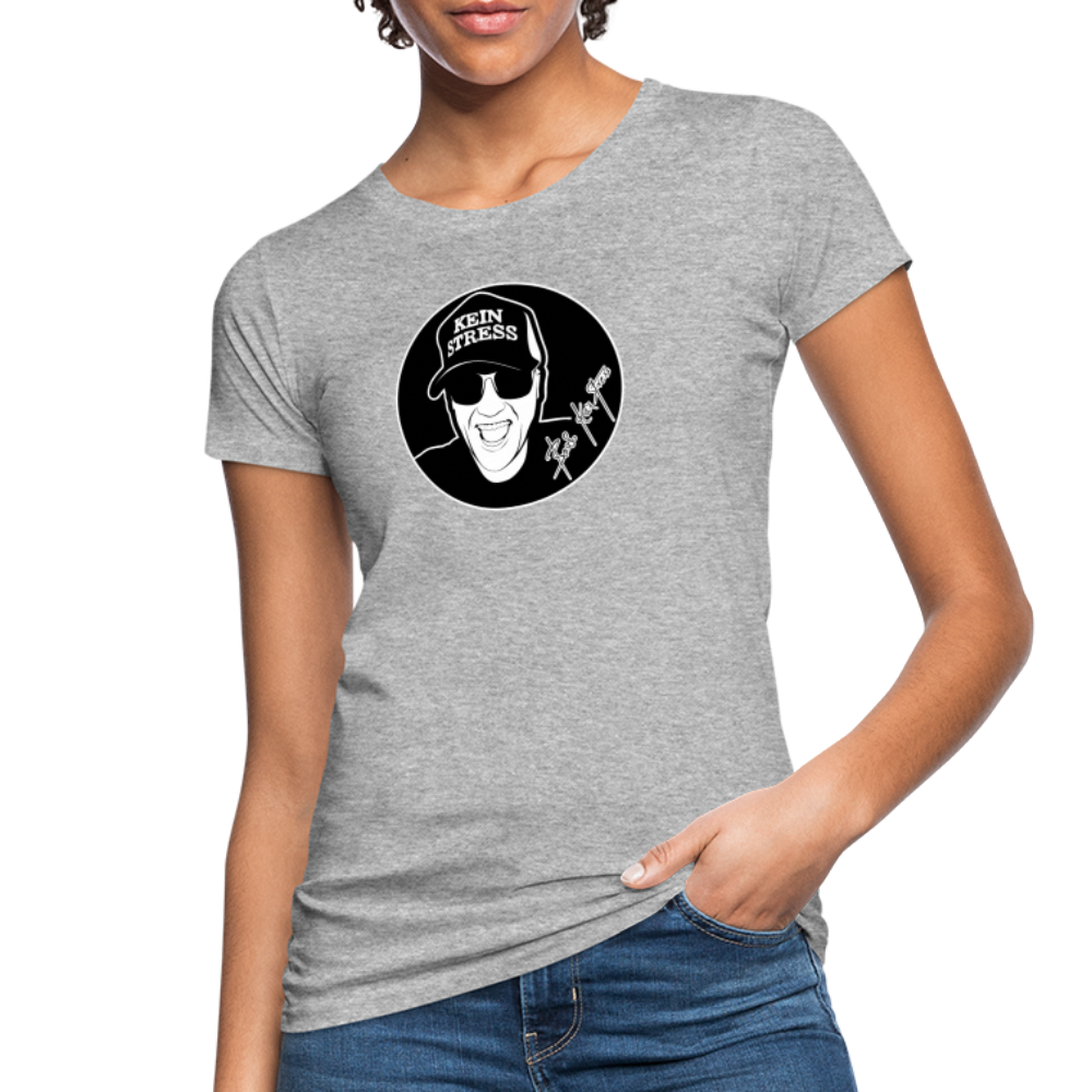 Boscho Kein Stress ® Frauen Bio-T-Shirt - Grau meliert