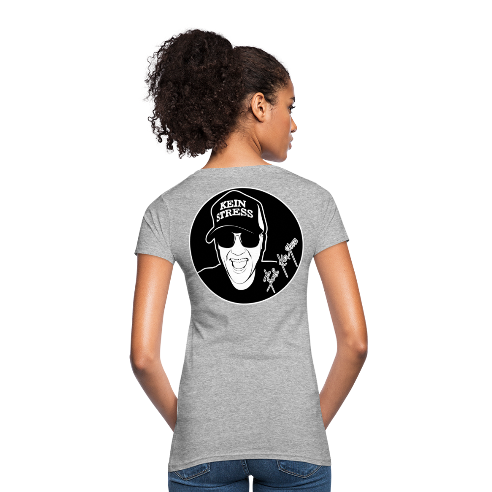 Boscho Kein Stress ® Frauen Bio-T-Shirt - Grau meliert