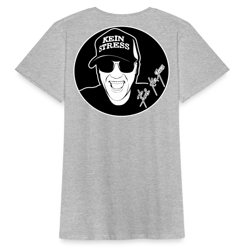 Boscho Kein Stress ® Frauen Bio-T-Shirt - Grau meliert