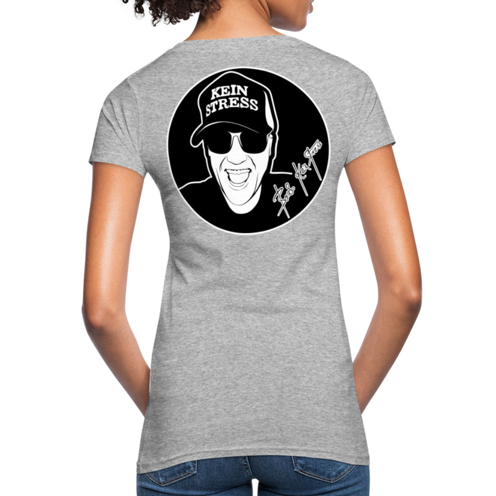Boscho Kein Stress ® Frauen Bio-T-Shirt - Grau meliert