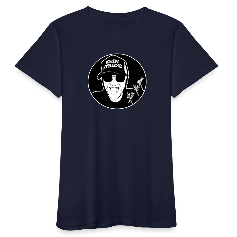 Boscho Kein Stress ® Frauen Bio-T-Shirt - Navy